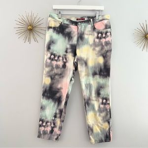 Bashara Lesser Pale Yellow & Pink Tiedye Pants 8